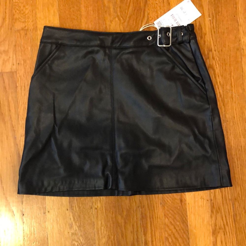 Zara leather skirt